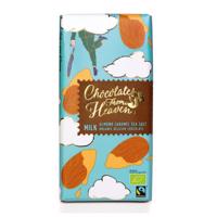 Chocolates From Heaven Mléčná čokoláda s karamel. mandlemi a mořskou solí 37% BIO 100 g