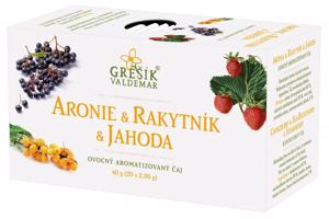 Grešík Aronie, rakytník a jahoda ovocný čaj 20 sáčků