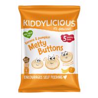 Kiddylicious Ovocno-zeleninové knoflíčky banán s dýní (5x6g) multipack