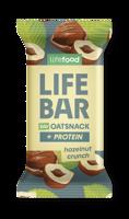 Lifefood Lifebar Oat snack protein s lískovými oříšky BIO 40 g