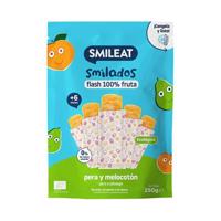 Smileat 100% ovocné zmrzlinky k zamražení hruška a broskev 5ks 6M+ BIO  250 g