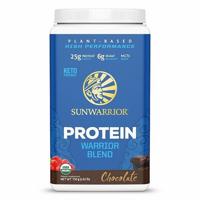 Sunwarrior Protein Blend BIO 750 g - čokoláda