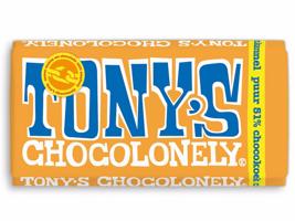 Tony’s Chocolonely – hořká čokoláda, kakaový dort, karamel a citron, 180 g expirace